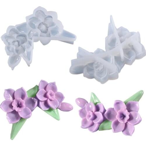 Flower Switch Decoration Epoxy Resin Mold Home Ornaments Casting Silicone Mould DIY Crafts Jewelry Mold