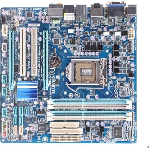 For Gigabyte GA-H55M-USB3 Original Used Desktop Motherboard H55M-USB3 H55 Socket LGA 1156 DDR3