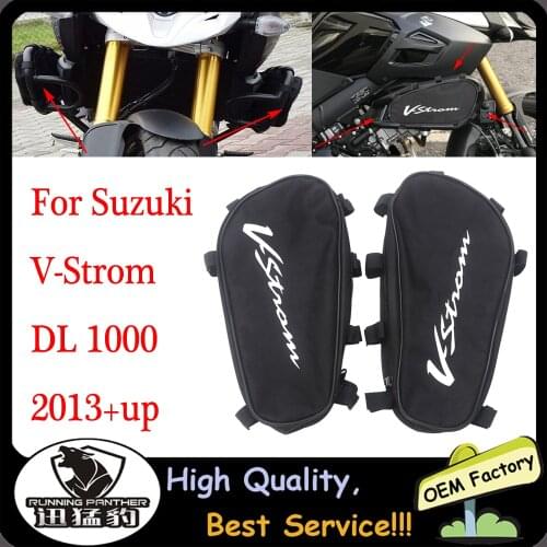 FOR SUZUKI V-STROM1000 DL1000 2013-2020 Motorcycle Frame Anti-collision Bar Waterproof Bag Tool Storage Bag Vstrom 1000
