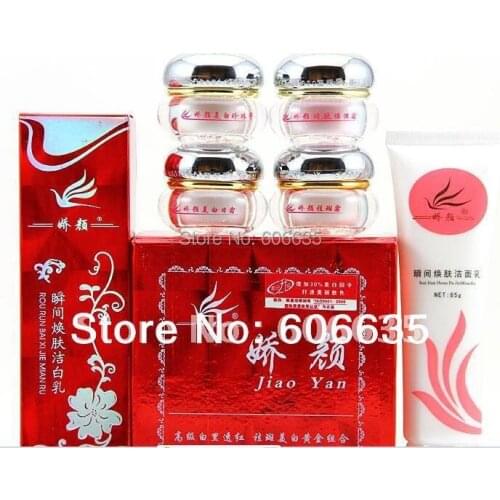 JiaoYan Bailitouhong sets (4in1) Day/Night/Pearl Cream/Eye Cream+Cle