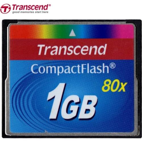 3PCS/Lots Transcend CF Memory Cards High Quality SLC 1GB 512MB Real Capacity CF Card 80X Compact Flash Machine tool Wholesale