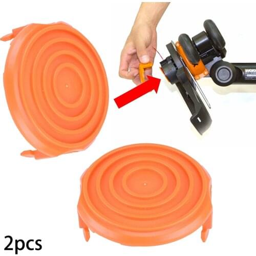 2PCS Trimmer Spool Cap Cover For WORX WA0216 Replacement Corded Trimmers Grass Lawn Mower Accessories Gardening Pruning