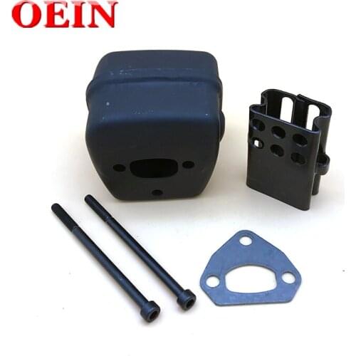 Exhaust Muffler Silencer Bolt Gasket Kit For HUSQVARNA 36 41 136 137 141 142 Chainsaw Silent Block Parts #530069415