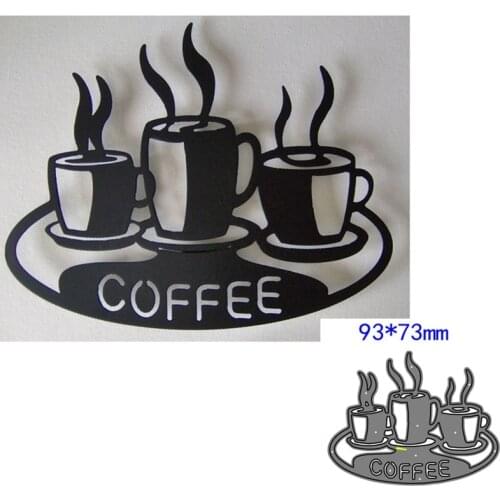 MT Craft Metal Cutting Dies coffee cups Scrapbook Photo Album Decorative Embossing Stencils Paper Card Crafts Die Cut