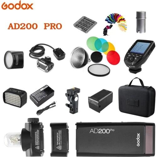 Godox AD200pro 200Ws Outdoor Flash Light AD200 PRO Pocket Flash Light for Sony Nikon Canon Fuji TTL HSS 2.4G Wireless X system
