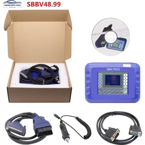 Latest V48.99 SBB Pro2 Key Programmer Add Cars to 2017 PRO 2 SBB V48.88 V46.02 V33.02 Transponder Key Maker Free Shipping