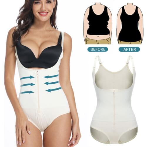 Full Body Shaper Bodysuit Shapewear Waist Trainer Women Abdomen Shapers Tummy Control Slimming Sheath Seamless Corset Slim Tops