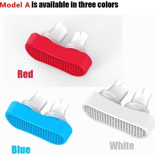Silicone Anti Snoring Clip Anti-smog Relieve Snore Stopper Guard Nasal Dilator Easy Sleeping Breath Aid Health Care 2 Models