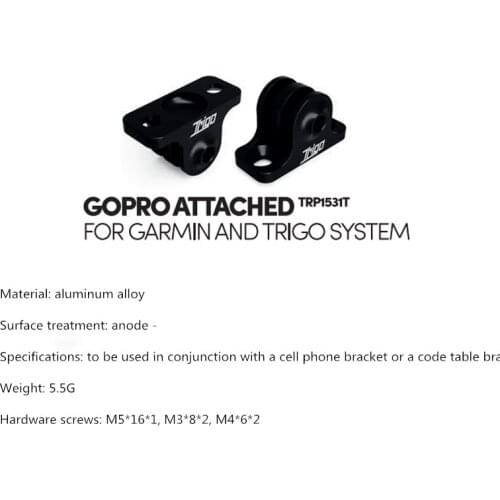 Saint Trigo Fast Buckle Universal GOPRO Camera Seat TRP1531T Suitable for Garmin Gia