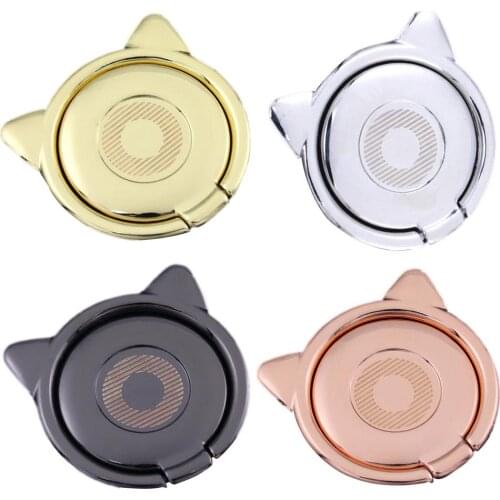 Universal Finger Ring Cell Phone Holder Stand Grip 360 Degree Rotating For Mobile Phone Car Desk Mount Phone Back Pad Bracket