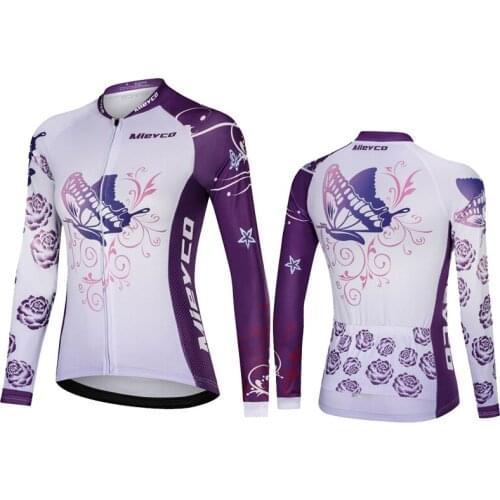 Spring Autumn WomenS Long Sleeve Cycling Jersey Lightweight Shirts MTB Mountain Bike Sports Top Clothing Maillot Ciclismo Mujer