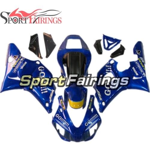 Injection ABS Plastics For Yamaha YZF1000 YZF R1 98 99 1998 - 1999 Fairings Motorcycle Full Fairing Kit Cowling Blue Go
