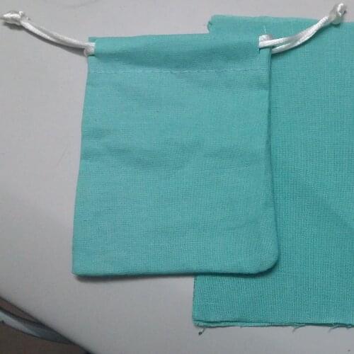 100pcs/lot cotton cheap drawstring bags customized jewelry bags wholesale custom gift pouches 8*10cm for jewelry packaging