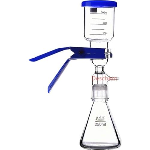 250ml,Glass Vacuum Suction Filter Device,Buchner Filting Apparatus,Heavy Wall