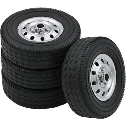 4Pcs Wheel Tire Tyre for WPL D12 1/10 RC Truck Car DIY Upgrade Spare Parts Accessories