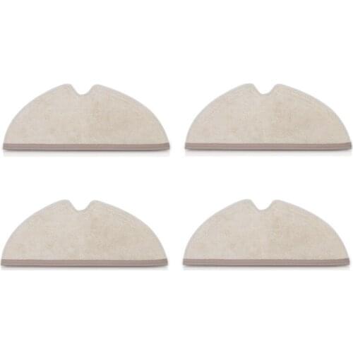 4PCS Mop Full-Wool Mopping Cloth Floor Wiping Cloth Suitable For Xiaomi 1C/F9/D9 Sweeping Robot Accessories