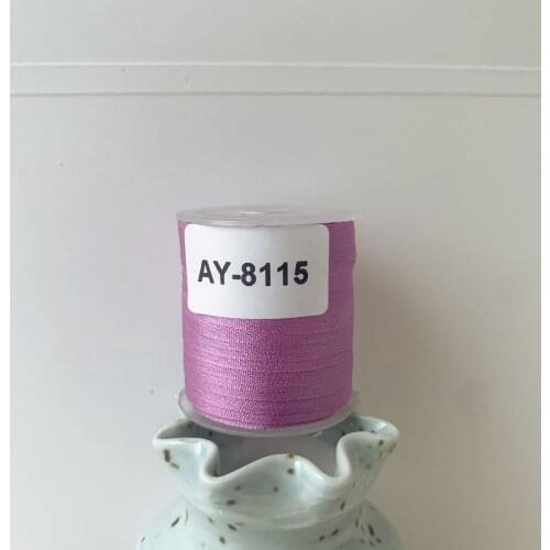 AY-8115 A Roll Wholesale 2mm-36mm 100% Pure Silk Embroidery Ribbons Handcraft Supply Double Faced Thin Taffeta Silk Ribbon