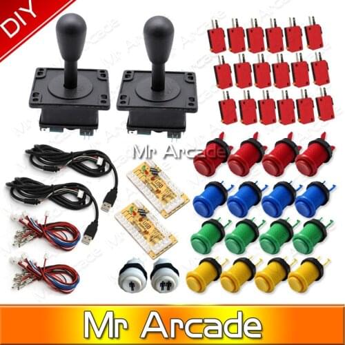 Free shipping Mame USB Zero Delay USB Encoder 8 Way Classic Arcade Joystick Classic Arcade Push Button for Arcade Game DIY Parts