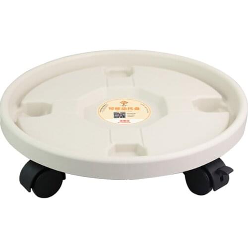 Flower Pot Base Stand Caster Wheels Pallet Thickened Mobile Tray For Women Girls Round Removable Portable Garden Movable Holder