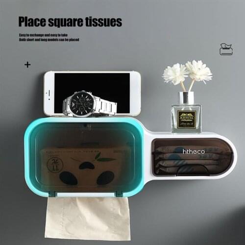 Toilet Paper Holder Paper Towel Storage Box Tray Wall Mounted Wc Roll Paper Stand Case For Toilet Paper Bathroom Accessories