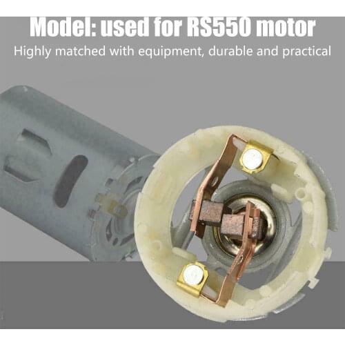 RS550 Motor Carbon Brushes Holder Tool Accessories High Strength Durability Carbon Motor Brush Holder Electric Drill Motor