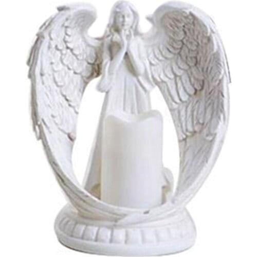 Electronic Candlestick Crafts Home Decor Angel Miniature Candle Holder
