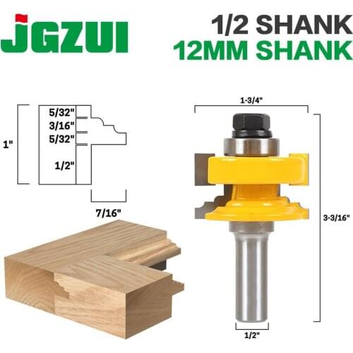 Classical Ogee Reversible Glass Door Router Bit - 1/2" Shank 12mm shank