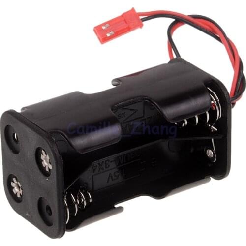 HSP 02070 Receiver Battery Compartment Case Holder Box JR Plug 4 x AA Spare Part For 1/8 1/10 Nitro Power RC Model Car