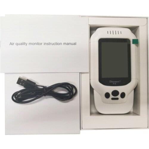 Measuring Temperature And Humidity Of Dust PM2.5 Formaldehyde HCHO TVOC With Air Quality Detector Teser Sampler