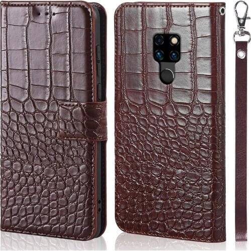 Leather Flip Magnetic case For huawei Mate 20 Mate 20 Pro 20 Lite 6.3 inch Mate 20X Luxury Wallet Crocodile skin phone Cover