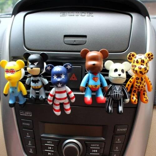 Creative Bear Ornaments Car Vents Perfume Clip Air Freshener Automobile Interior Fragrance Decoration
