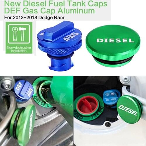 Diesel Fuel Tank Caps DEF Cap Aluminum for 2013 2014 2015 2016 2017 2018 Dodge Ram 2500 3500 Cummins Diesel Fuel Tank Cap