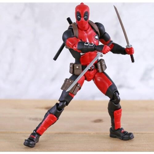 Medicom MAFEX NO.082 Deadpool Gurihiru Art Ver. PVC Action Figure Collectible Model Toy