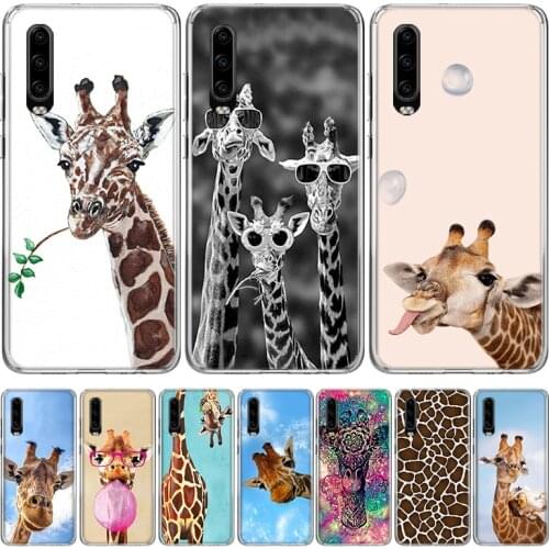 Giraffe Anime Cute Phone Case for Huawei P40 P30 P20 Mate 30 20 10 Pro P10 Lite P Smart Z + 2019 Gift Coque Cover Capa