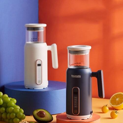 BAUMATIC Mini Blender Multifunction Hot Drink Cold Drink Food Mixer Processor 400ml Household Mini Soymilk Maker 1-2 Person