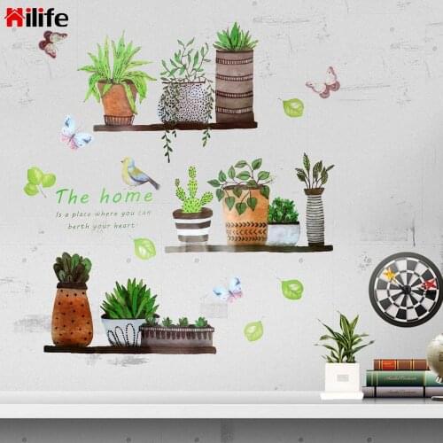 Butterfly Wall Stickers 1pc for Bedroom Living Room Garden Plant Pattern Wall Sticker Home Decoration Wall Vinyl Mural Decal