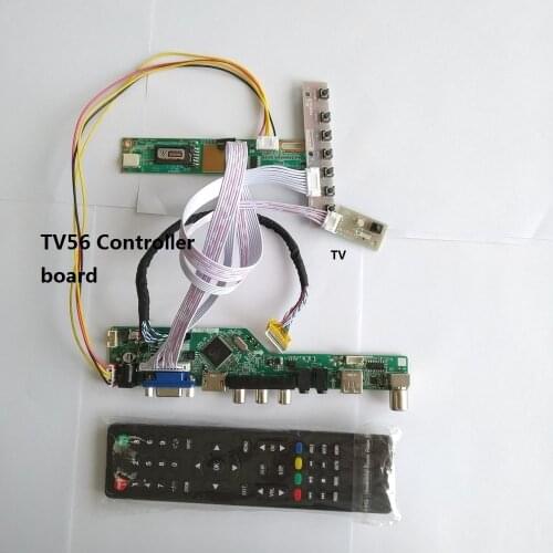Laptop LCD compatabl panel controller driver board kit UNIVERSAL display Screen HDMI-compatible TV56 LED LCD AV VGA USB Card