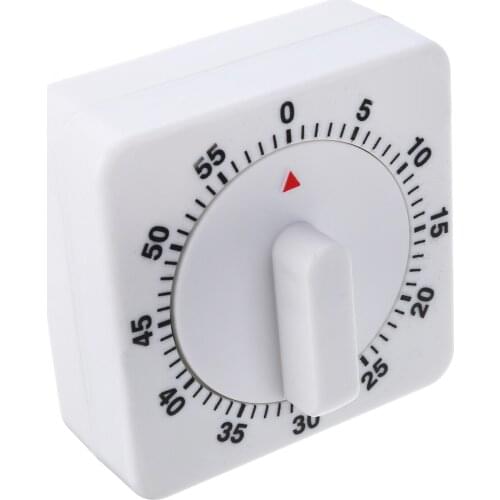 Plastic Mechanical Timer 60 Mins Cooking Timing Device Game Cooking Count Down Reminder Counter Clock Alarm Timer