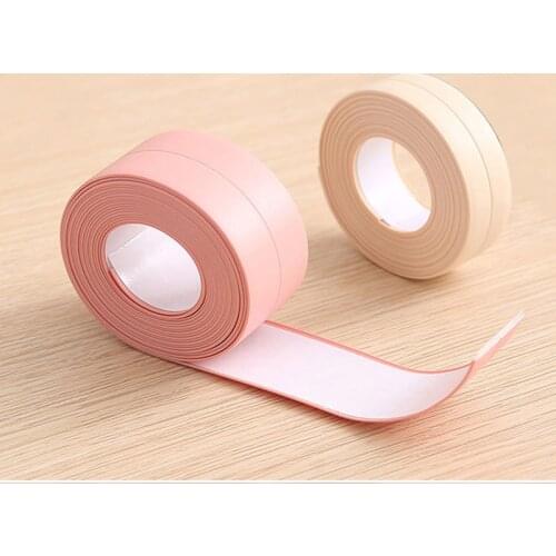 Useful PVC Waterproof Wall Sticker Self Adhesive Sink Stove Crack Strip Kitchen Bathroom Bathtub Corner Sealant Tape Waterproof