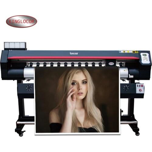 1400 dpi resolution CMYK LOCOR 160cm vinyl sticker printer machine xp600 plotter 1600mm eco solvent printer CISS
