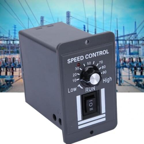 DC 12-60V Motor Governor 40A PWM Brush Motor Speed Controller CW CCW Reversible Switch