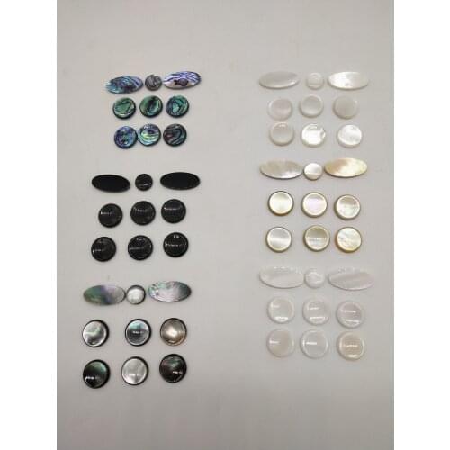 Soprano saxophone Alto Saxophone button clasp Black agate shellfish button pad