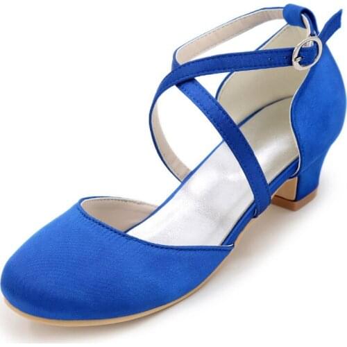 Cross strap D'orsay girls satin square heel flower little girl wedding dress shoes rounded toe prom quinceanera heels colors