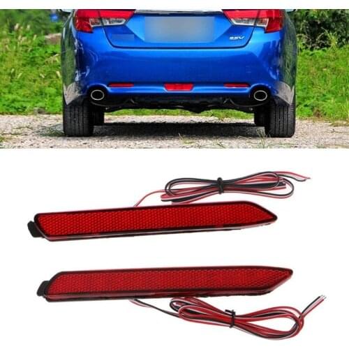 1 Pair Car Rear Bumper Reflector Lamp Tail Brake Stop Light Parking Light for Toyota Camry 06-13