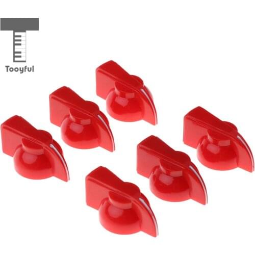 Tooyful 1pcs Plastic Potentiometer Pedal Knob 6mm Dia Threaded Shaft Screw Cap