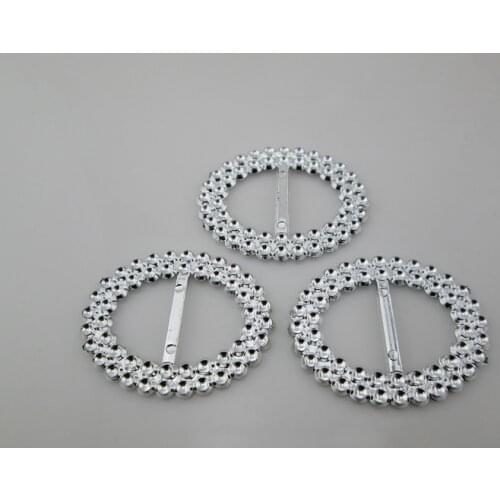 AB28 23mm)20pcs Double Oval Plastic Wedding Decorative Acrylic Buckle
