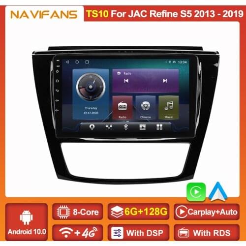 4G Wifi 2 Din Android 11 Car Radio Stereo for JAC Refine S5 2013-2019 Multimedia Player Auto Audio GPS with Accessories DSP RDS
