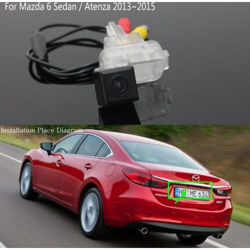 Lyudmila For Mazda 6 Mazda6 Sedan / Atenza GJ 2013~2017 Car Reversing Back up Camera / Rear View Camera / HD CCD Night Vision