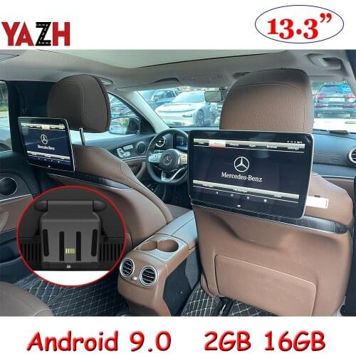 Car TV Headrest Monitor For Mercedes Benz Auto Electronics Wifi Android 9.0 4K Video Multimedia Rear Seat Entertainment System