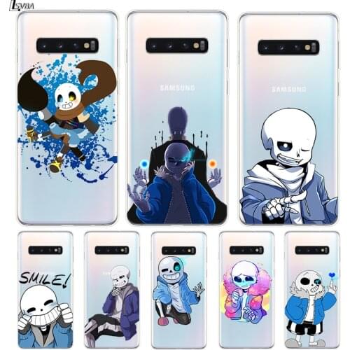 Undertale Sans Anime Silicone Cover For Samsung Galaxy S21 S20 FE Ultra S10 S10E Lite S9 S8 S7 Edge Plus Phone Case